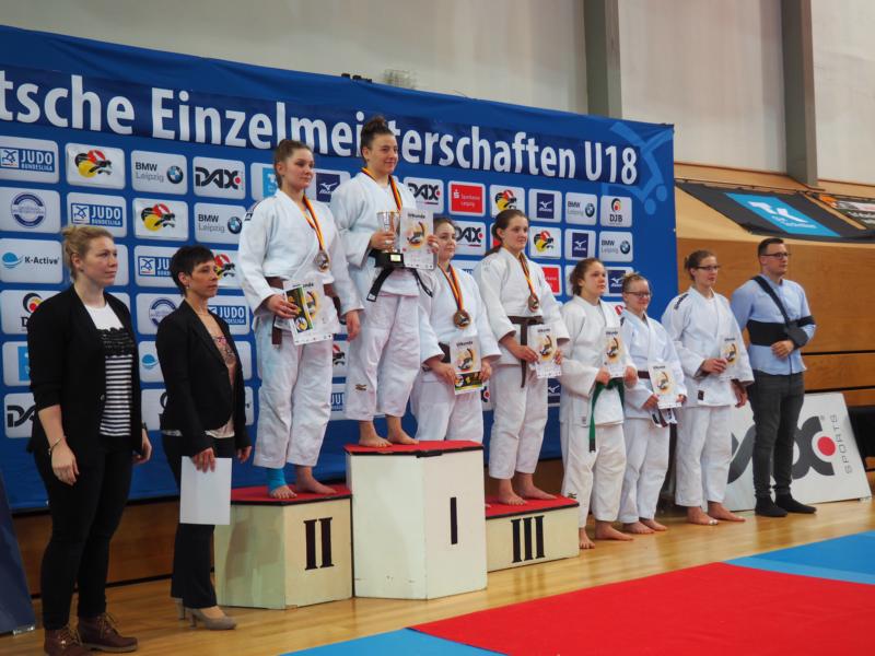 Siegerehrung bei Deutscher Judo-Meisterschaft U18